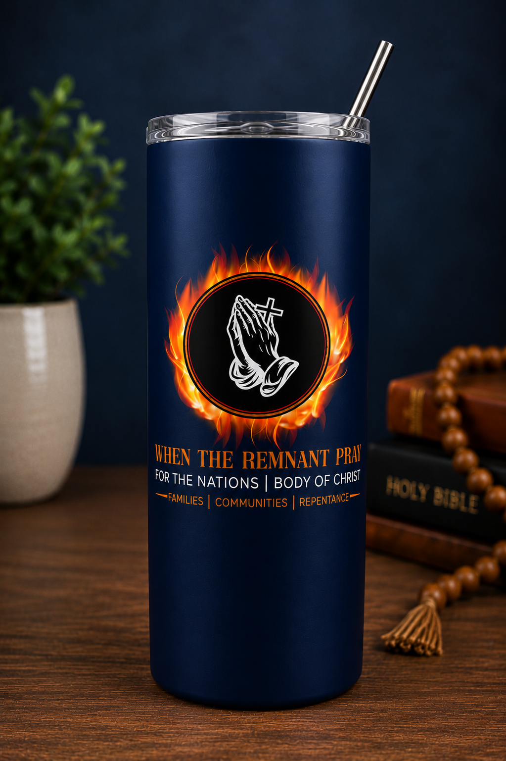 When The Remnant Pray 20 oz Tumbler
