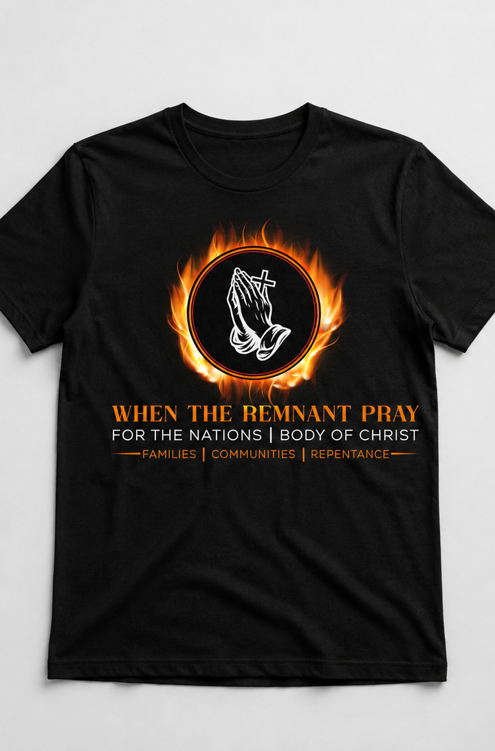When The Remnant Pray Crew Neck T-Shirt